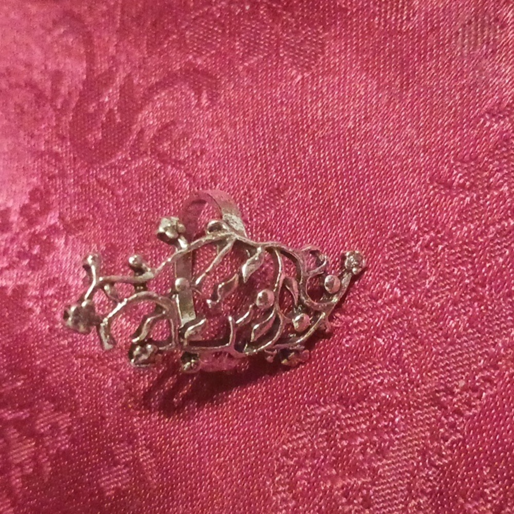 Size 8. Silver Tone Ring. fashion jewelry. NWOT.